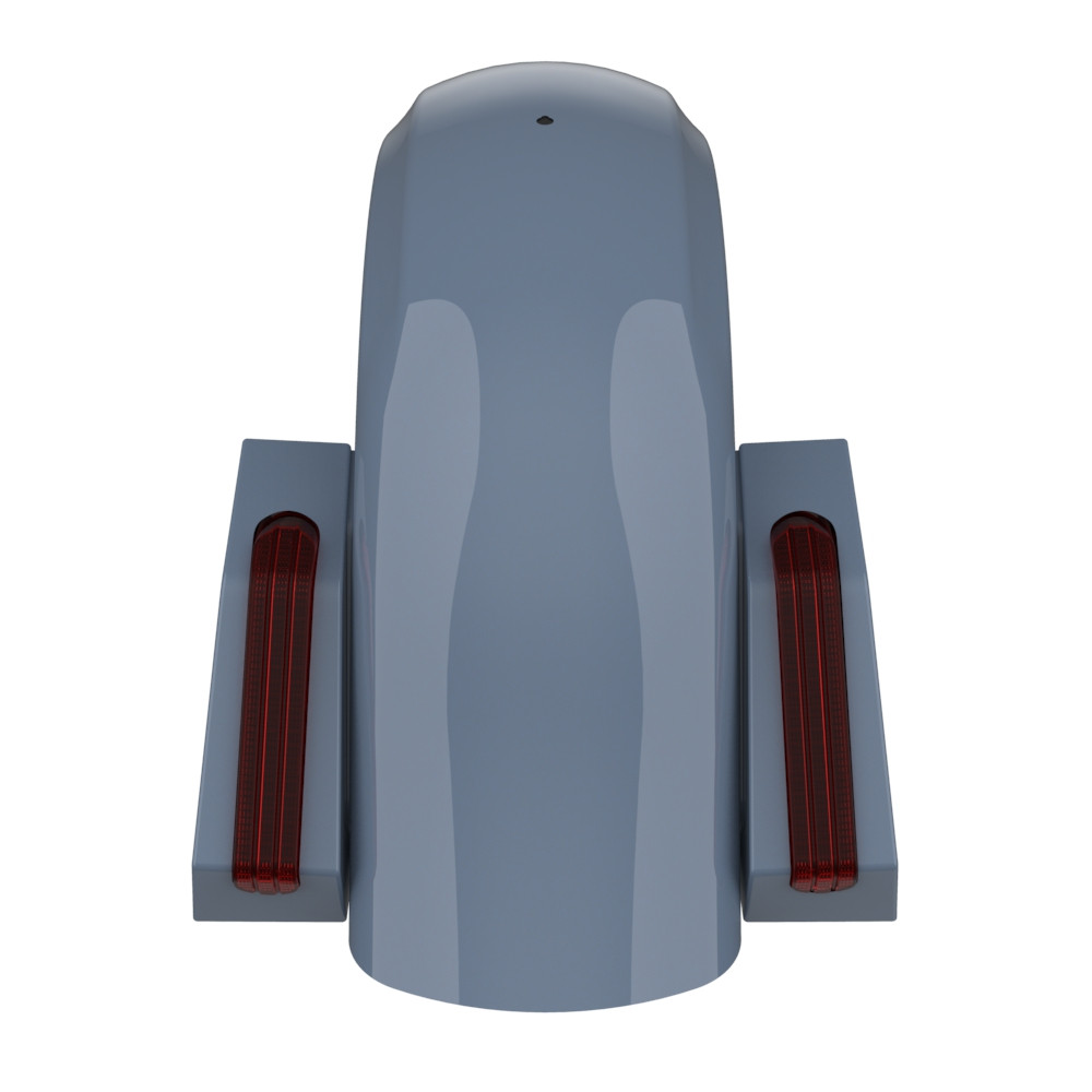 Color Matched Holeshot Chopped Rear Fender for '09-'23 Harley Touring