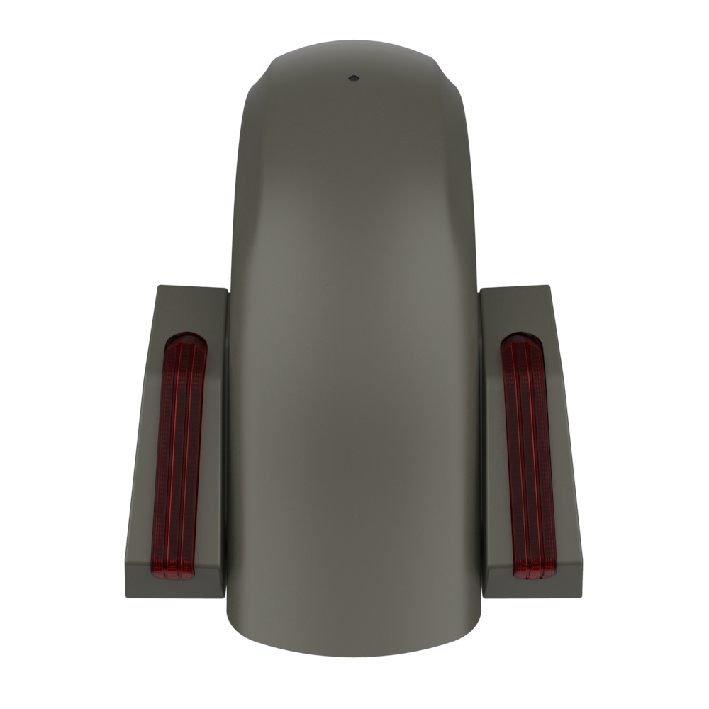 Color Matched Holeshot Chopped Rear Fender for '09-'23 Harley Touring