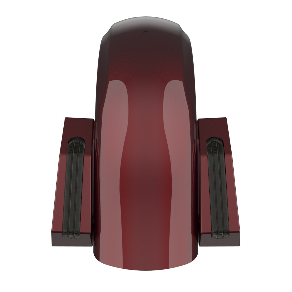 Color Matched Holeshot Chopped Rear Fender for '09-'23 Harley Touring