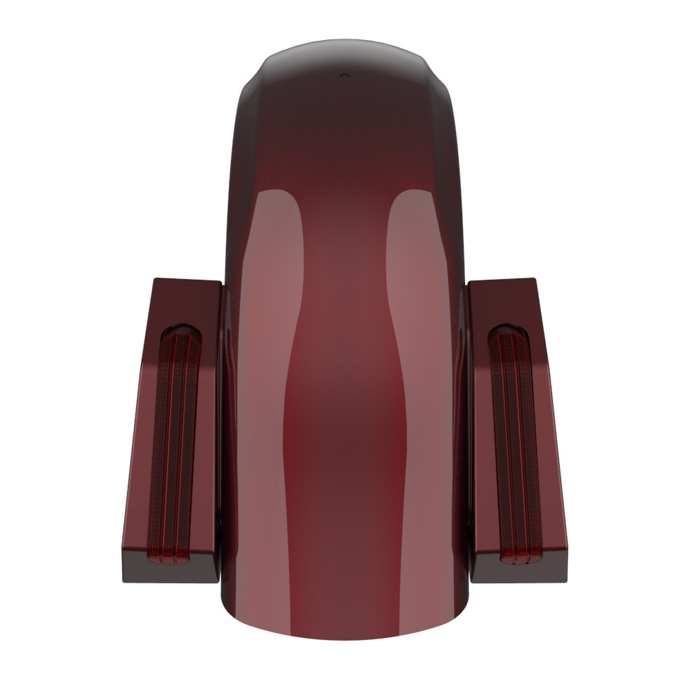 Color Matched Holeshot Chopped Rear Fender for '09-'23 Harley Touring