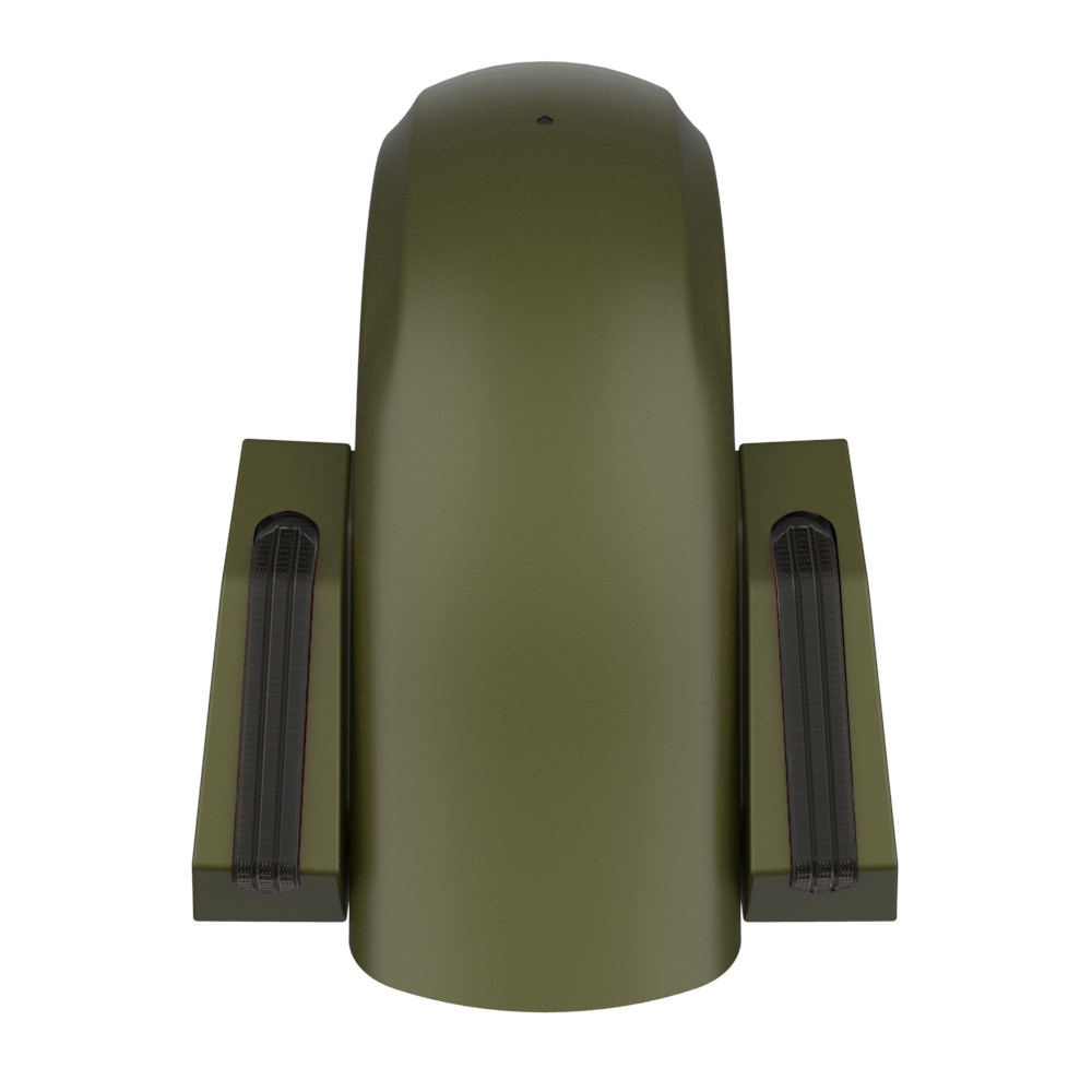Color Matched Holeshot Chopped Rear Fender for '09-'23 Harley Touring