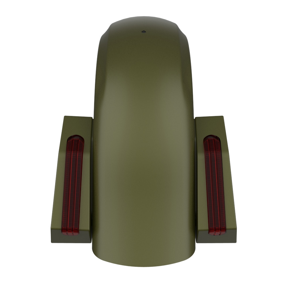 Color Matched Holeshot Chopped Rear Fender for '09-'23 Harley Touring