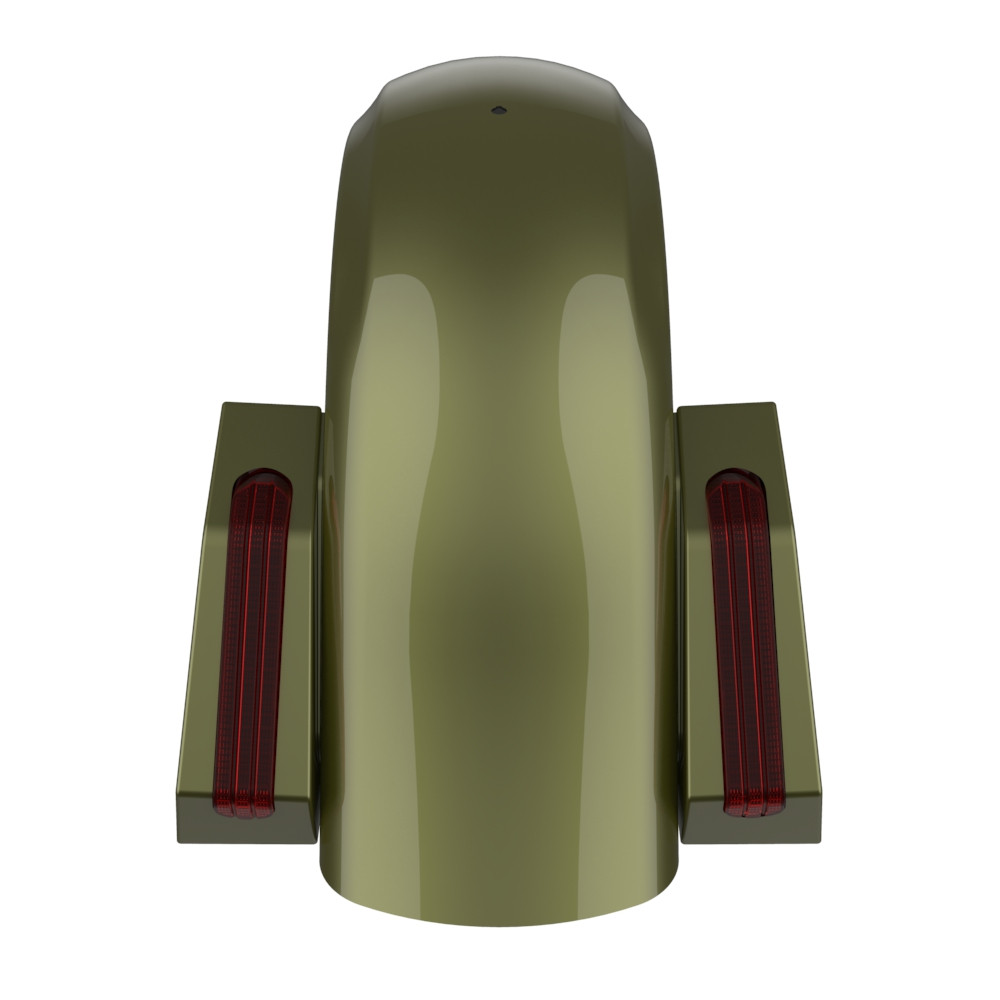Color Matched Holeshot Chopped Rear Fender for '09-'23 Harley Touring