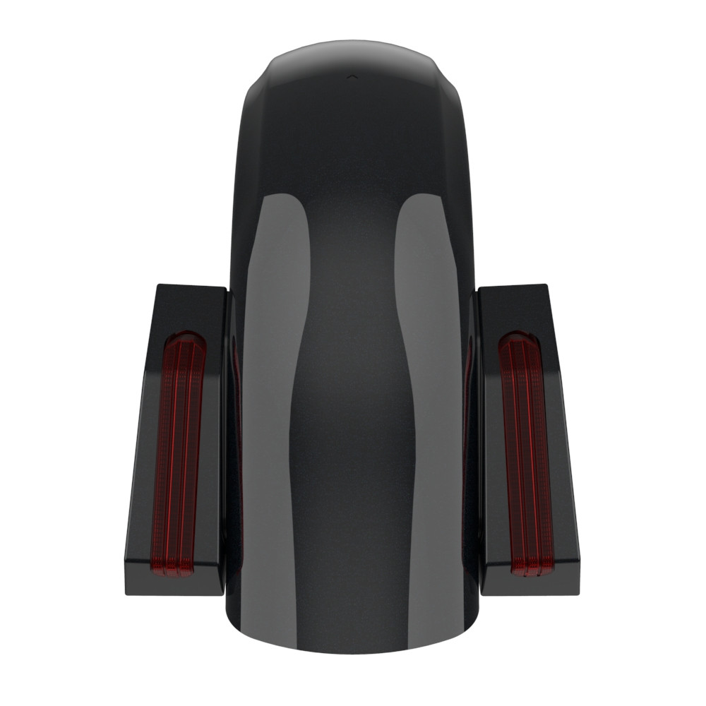 Color Matched Holeshot Chopped Rear Fender for '09-'23 Harley Touring