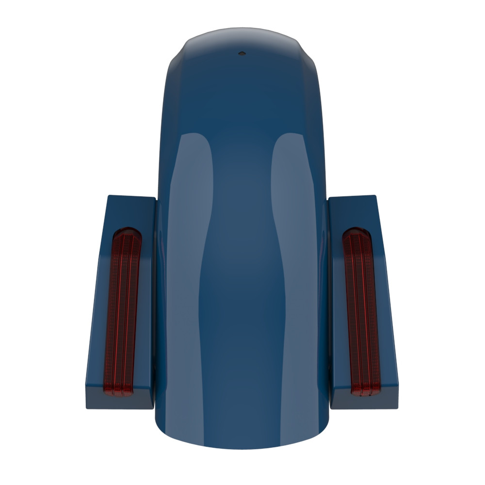Color Matched Holeshot Chopped Rear Fender for '09-'23 Harley Touring