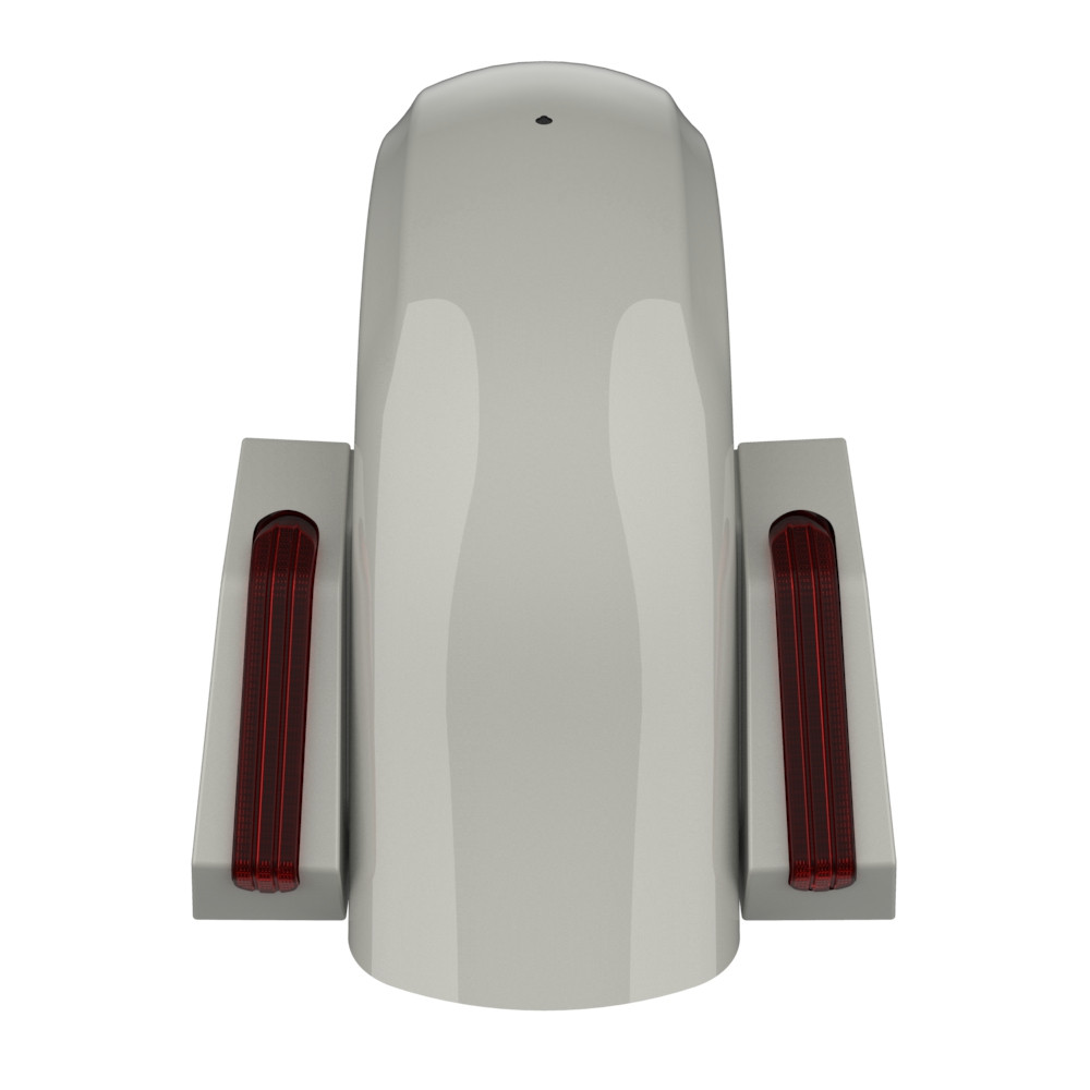 Color Matched Holeshot Chopped Rear Fender for '09-'23 Harley Touring