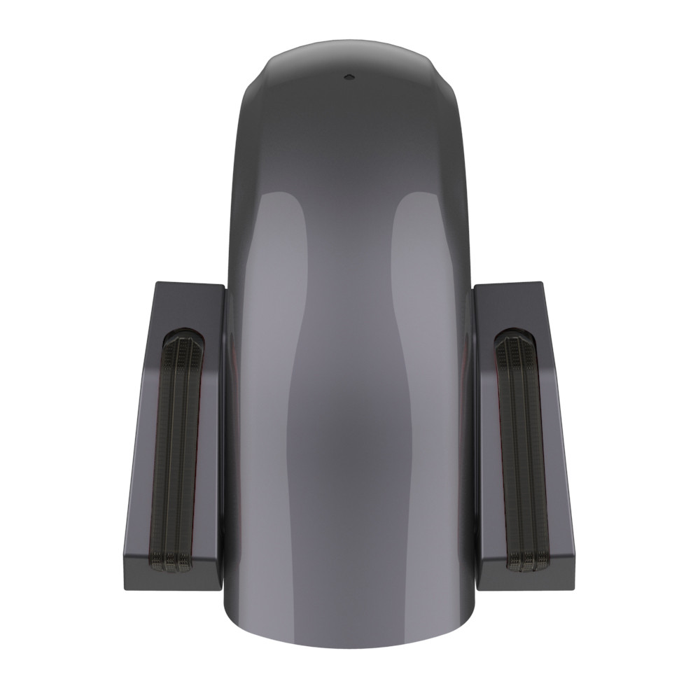 Color Matched Holeshot Chopped Rear Fender for '09-'23 Harley Touring