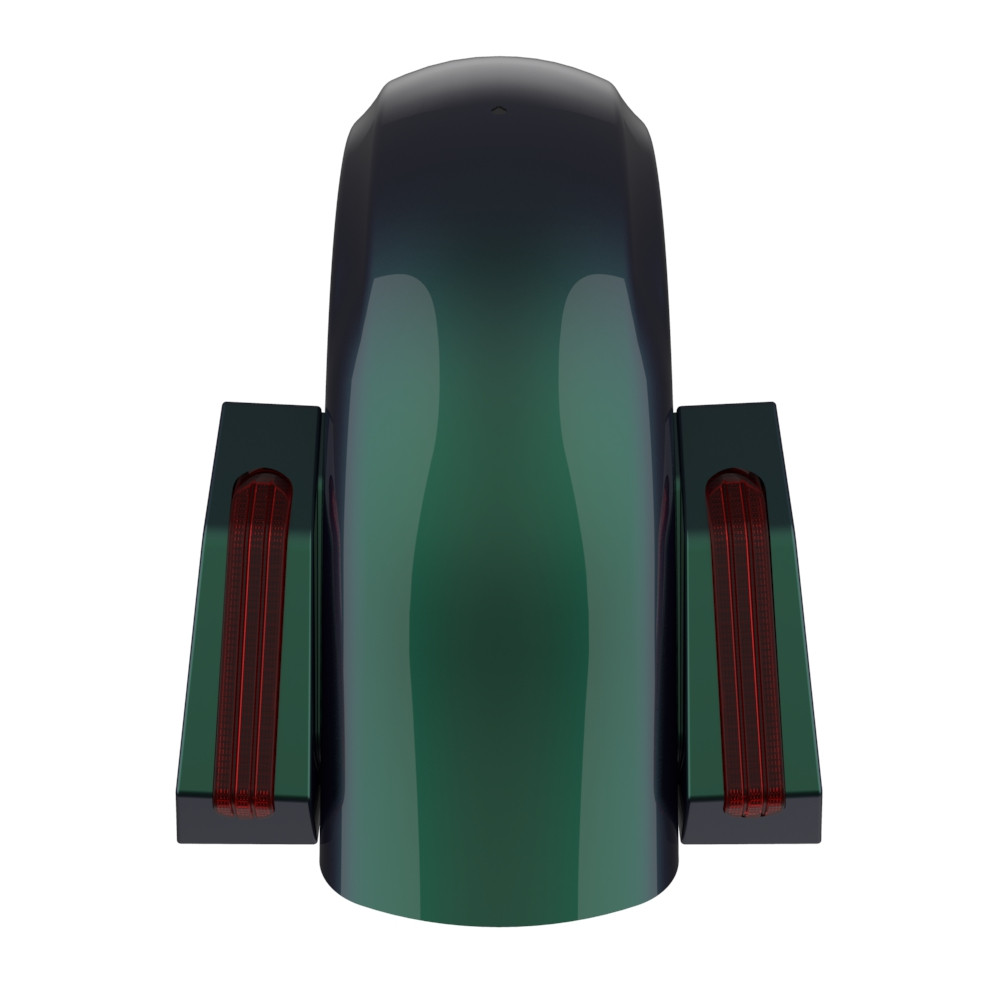 Color Matched Holeshot Chopped Rear Fender for '09-'23 Harley Touring