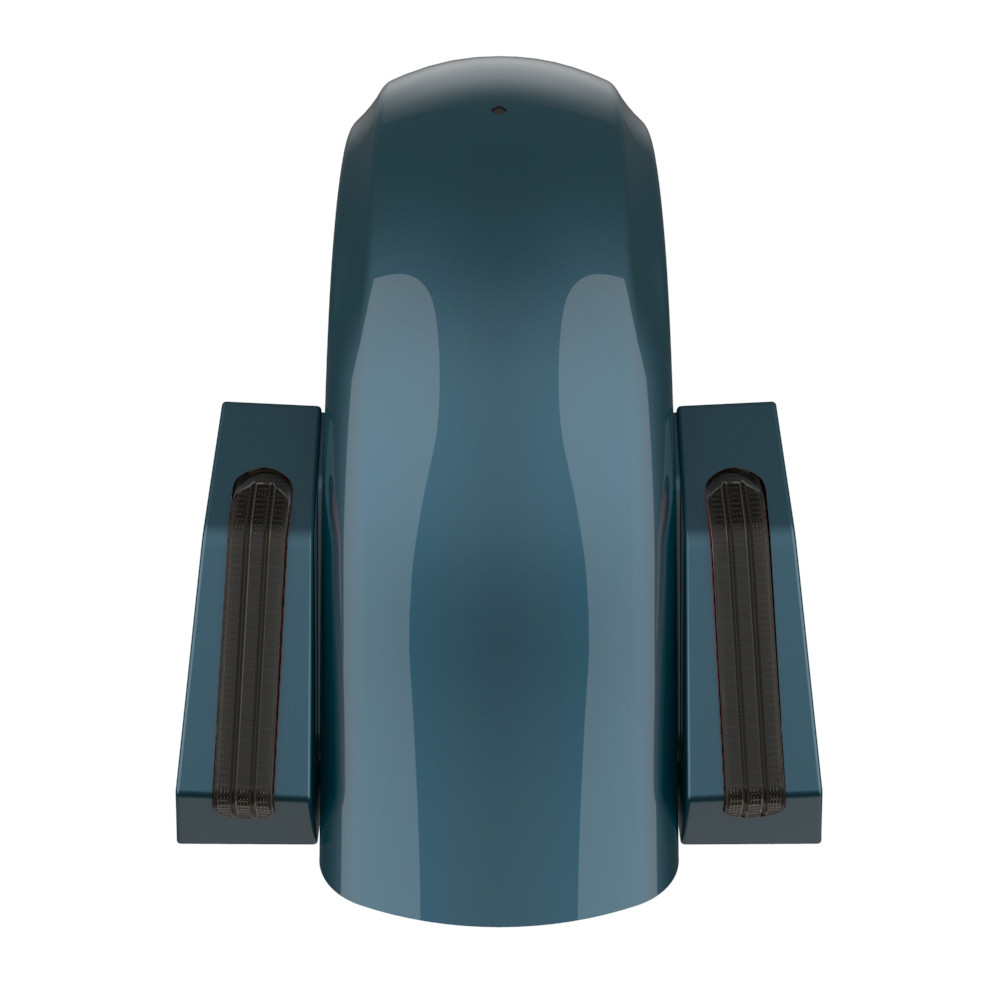 Color Matched Holeshot Chopped Rear Fender for '09-'23 Harley Touring