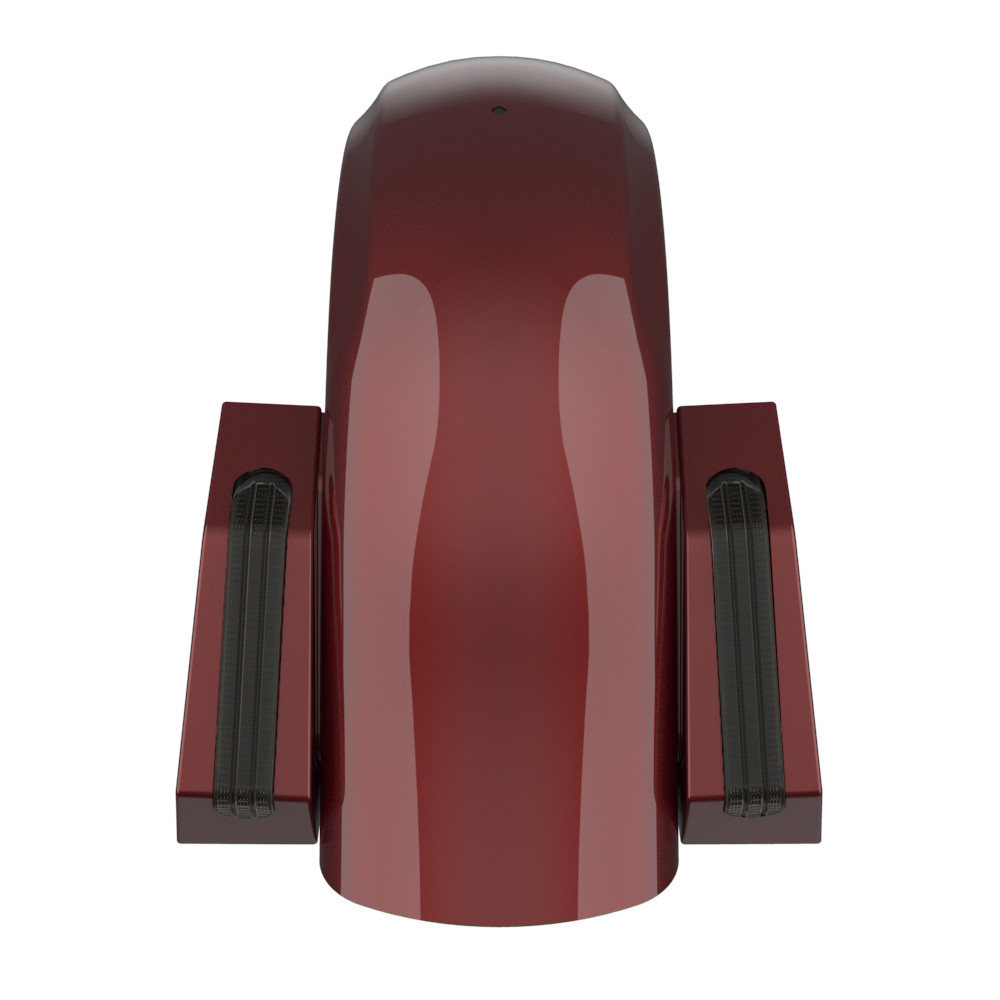 Color Matched Holeshot Chopped Rear Fender for '09-'23 Harley Touring