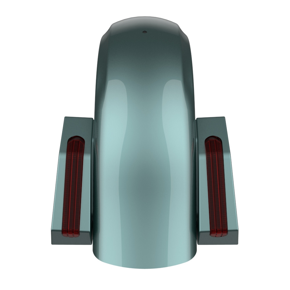 Color Matched Holeshot Chopped Rear Fender for '09-'23 Harley Touring