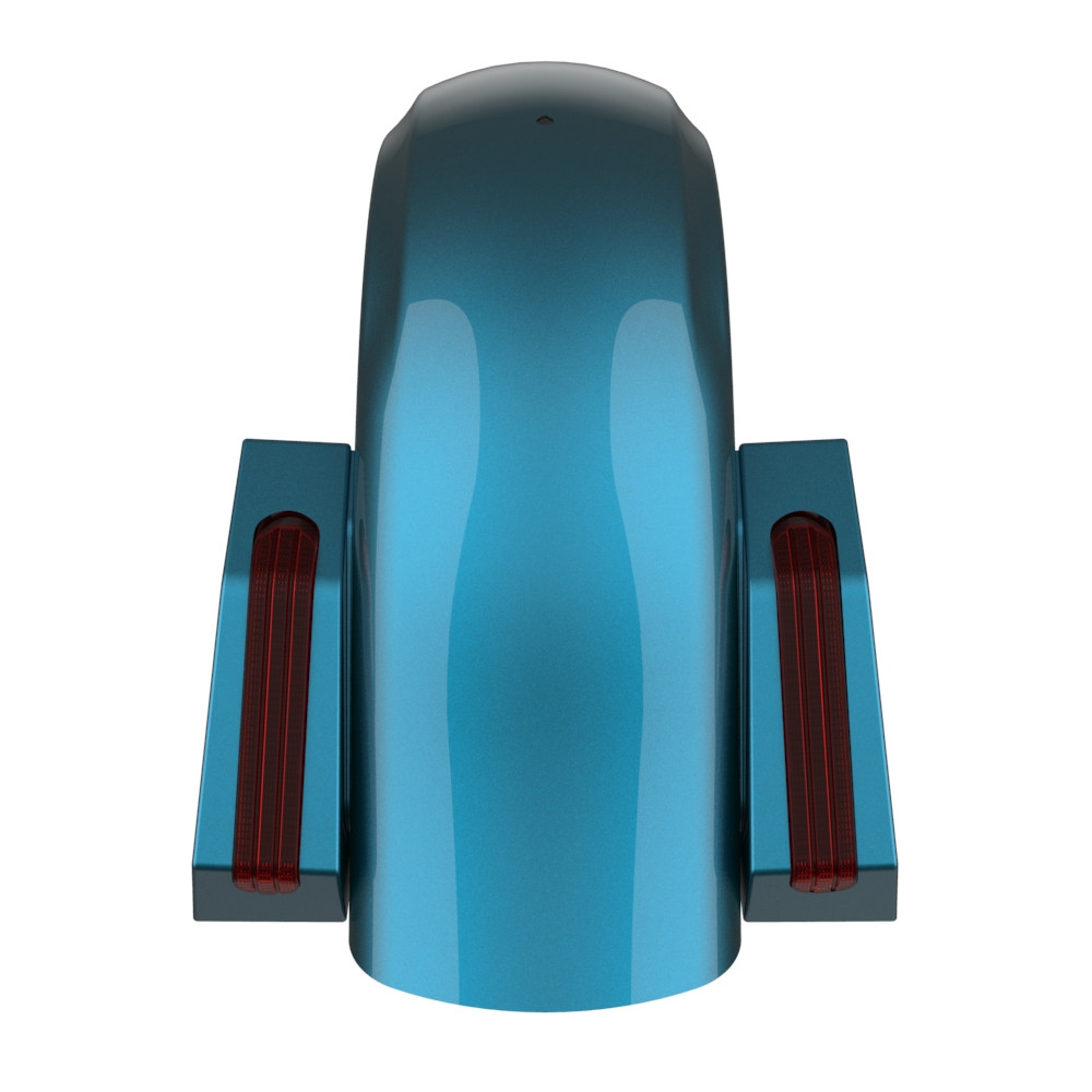 Color Matched Holeshot Chopped Rear Fender for '09-'23 Harley Touring