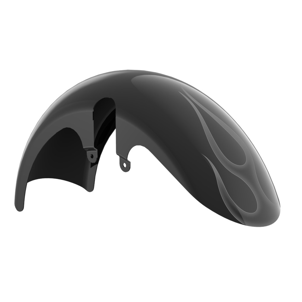 Color-Matched 18" Wide Fat Tire Front Fender for '23.5Up Harley Touring