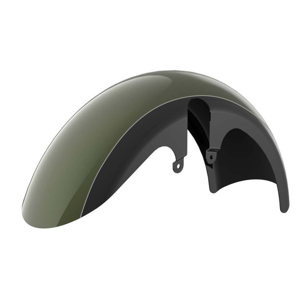 Color-Matched 18" Wide Fat Tire Front Fender for '23.5Up Harley Touring