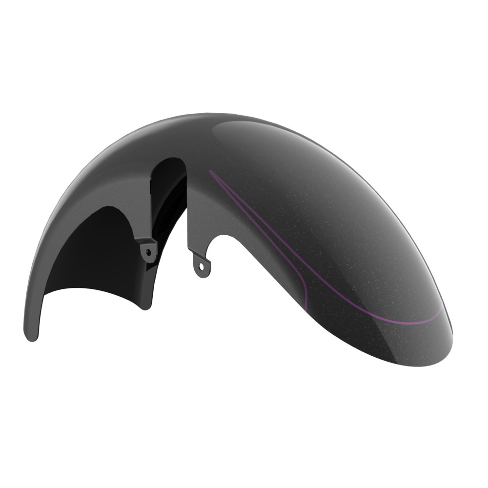 Color-Matched 18" Wide Fat Tire Front Fender for '23.5Up Harley Touring