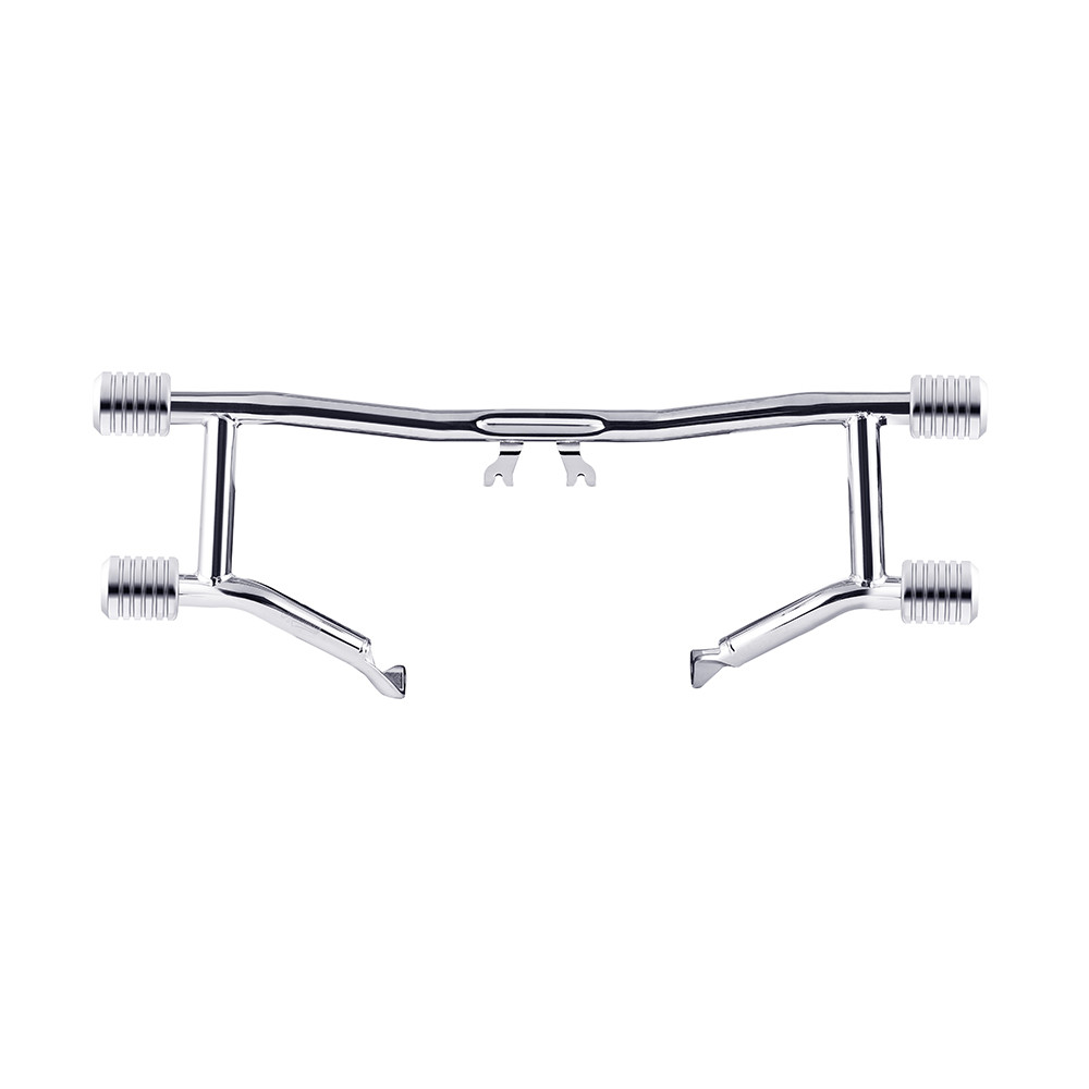 Chrome ProTek Front Performance High Way Peg Two Step Crash Bar for Harley Touring