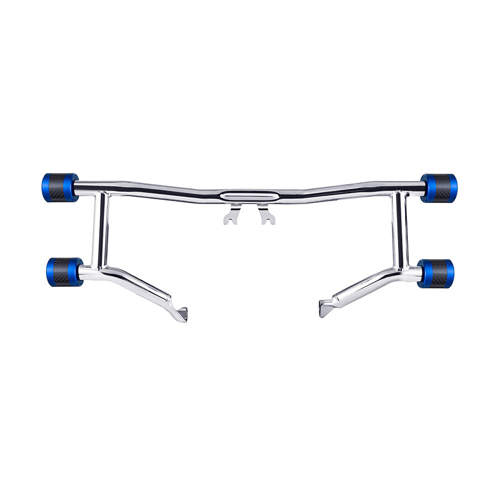 Chrome ProTek Front Performance High Way Peg Two Step Crash Bar for Harley Touring