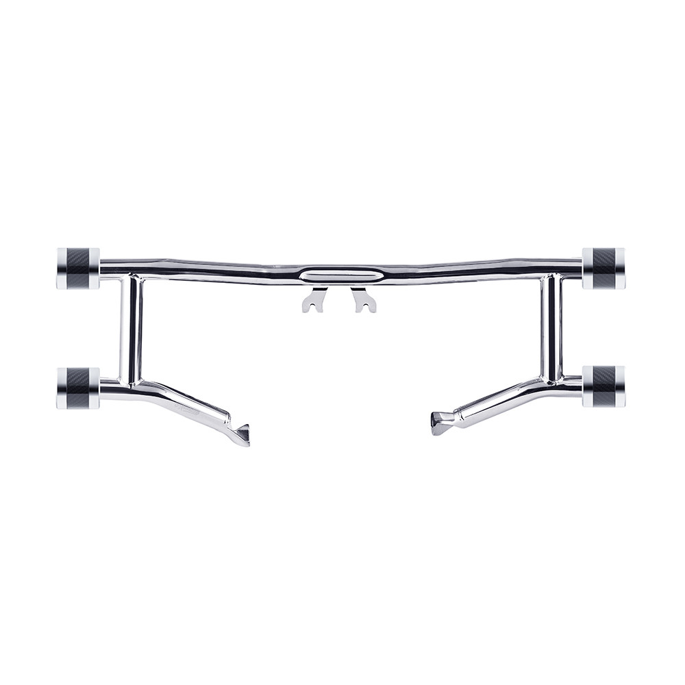 Chrome ProTek Front Performance High Way Peg Two Step Crash Bar for Harley Touring