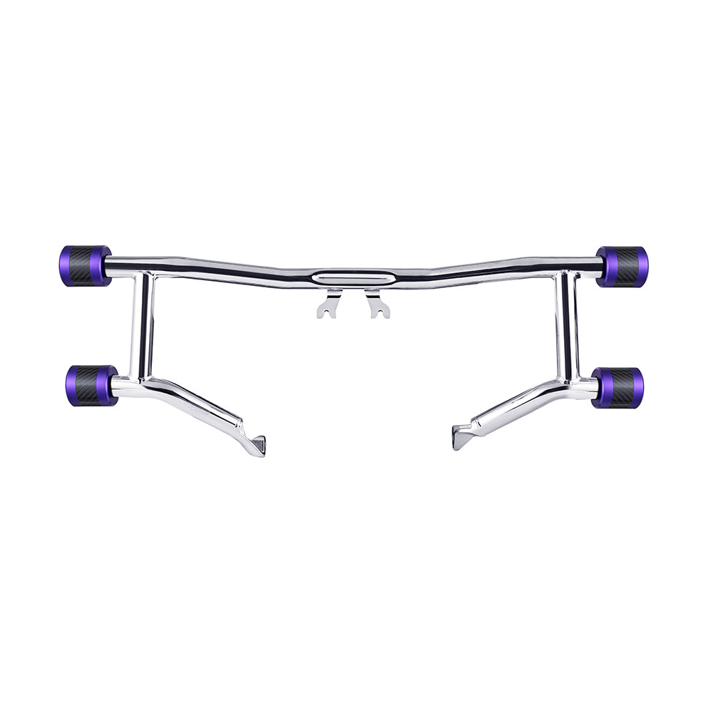 Chrome ProTek Front Performance High Way Peg Two Step Crash Bar for Harley Touring