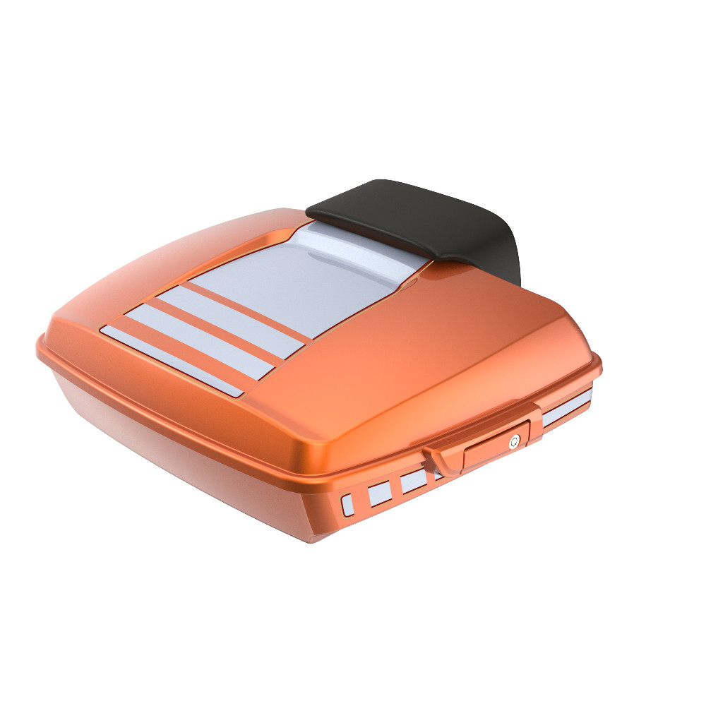 Advanblack Ridgeline Razor Rear Tour Trunk Pack For '97-'26 Harley Touring