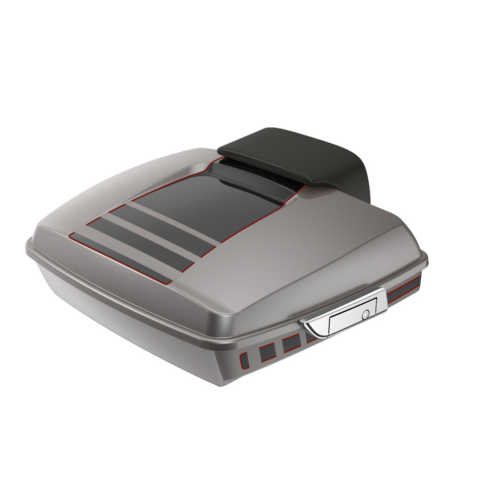 Advanblack Ridgeline Razor Rear Tour Trunk Pack For '97-'26 Harley Touring