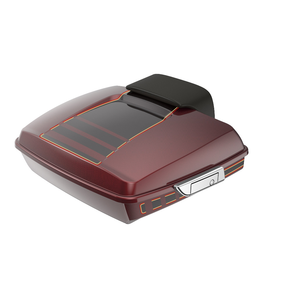 Advanblack Ridgeline Razor Rear Tour Trunk Pack For '97-'26 Harley Touring
