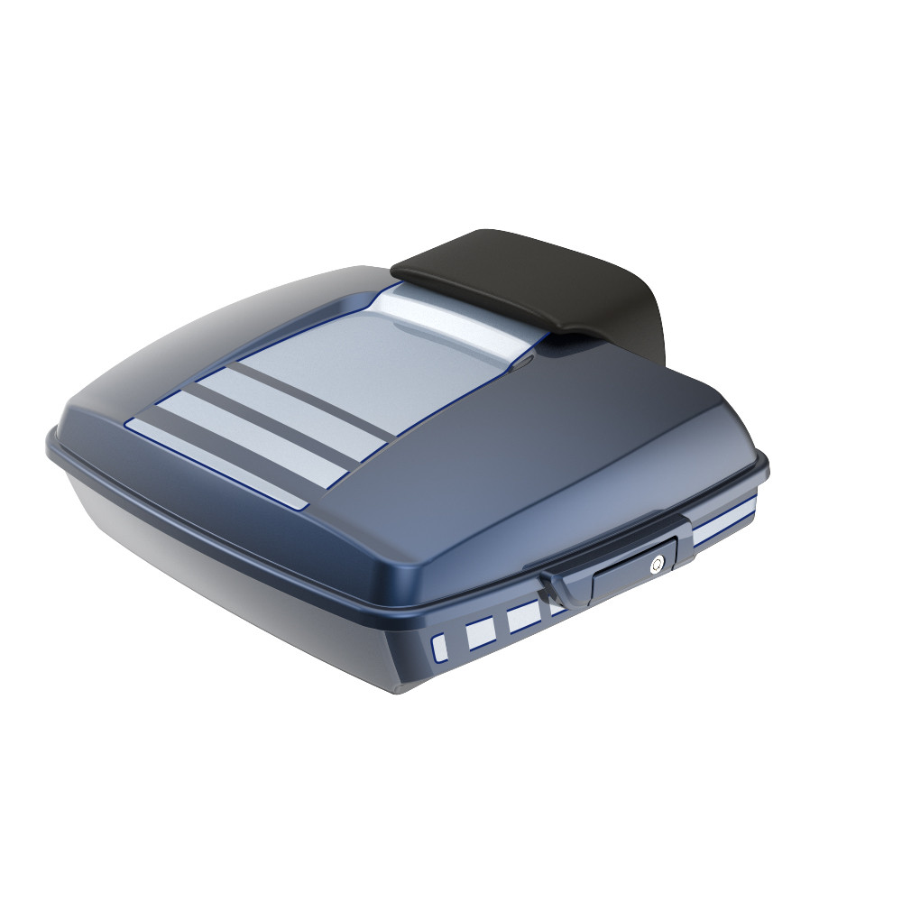 Advanblack Ridgeline Razor Rear Tour Trunk Pack For '97-'26 Harley Touring