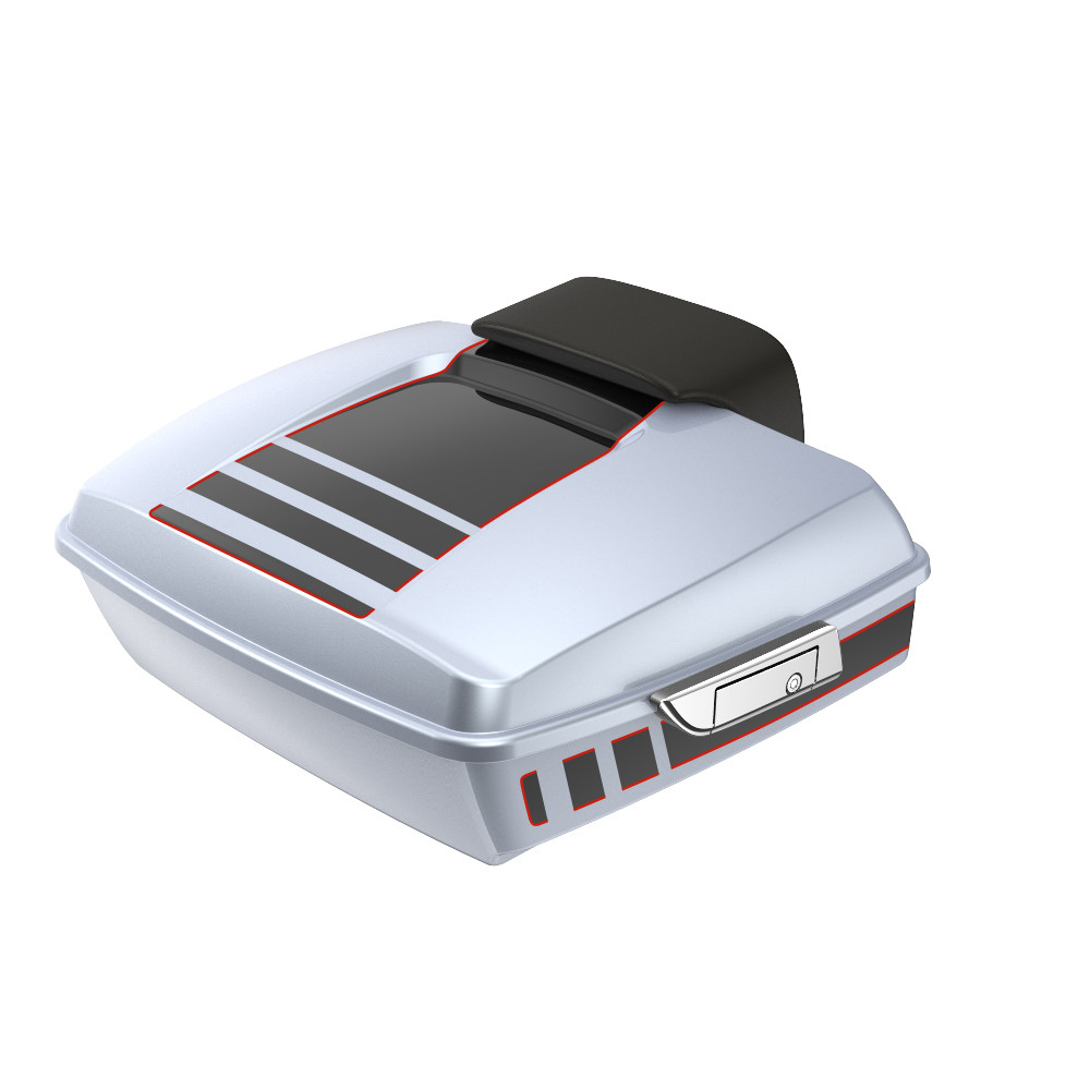 Advanblack Ridgeline Chopped Rear Tour Trunk Pack For '97-'26 Harley Touring