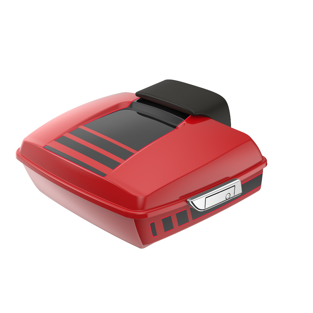 Advanblack Ridgeline Chopped Rear Tour Trunk Pack For '97-'26 Harley Touring