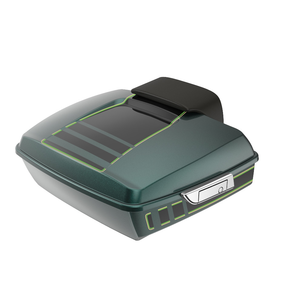 Advanblack Ridgeline Chopped Rear Tour Trunk Pack For '97-'26 Harley Touring