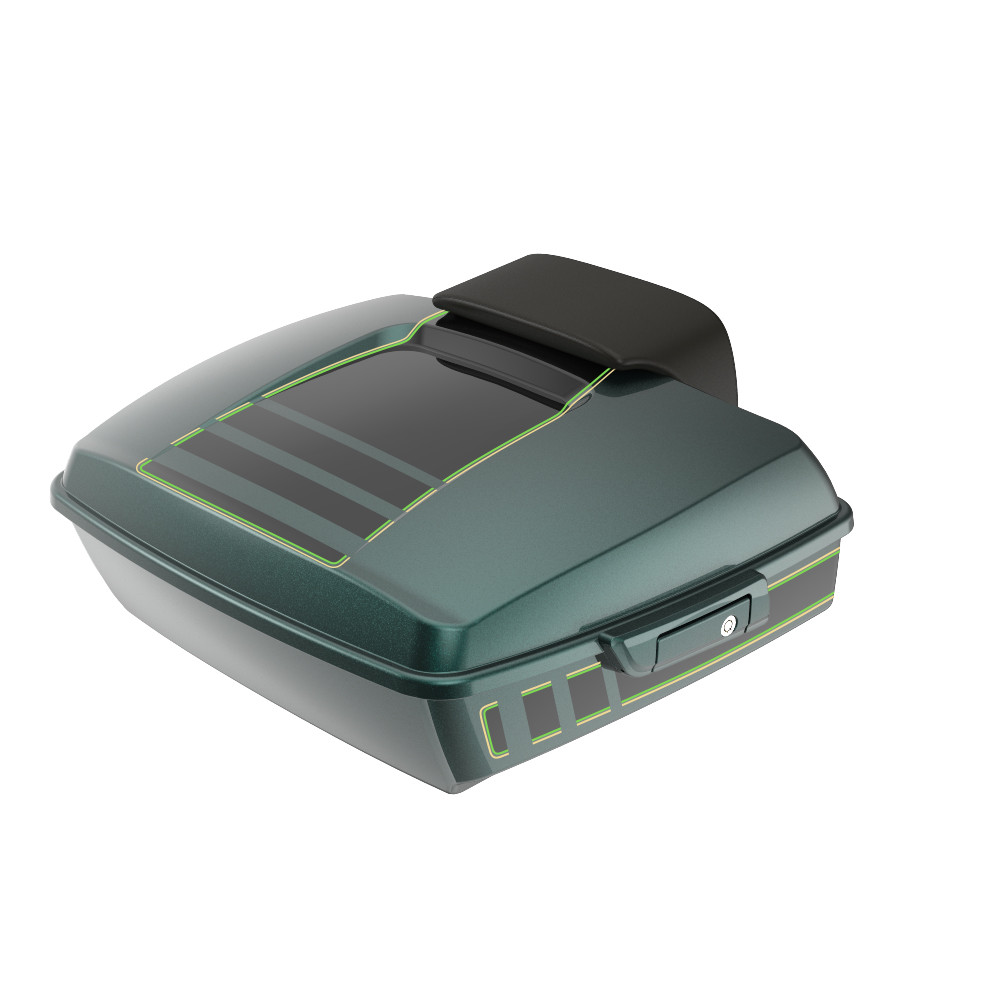 Advanblack Ridgeline Chopped Rear Tour Trunk Pack For '97-'26 Harley Touring