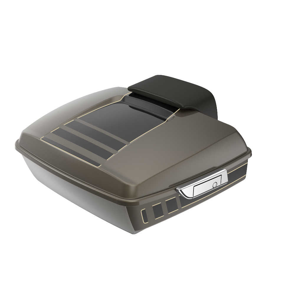 Advanblack Ridgeline Chopped Rear Tour Trunk Pack For '97-'26 Harley Touring