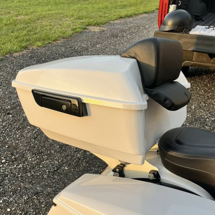 Color Matched King Tour Pack w/ Slim Backrest & Black Hardware for Harley® Touring '97-'26