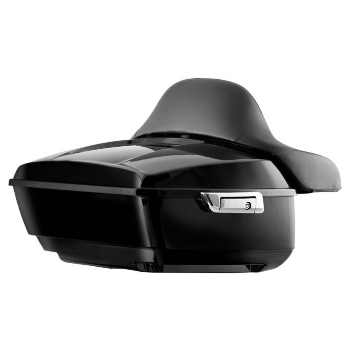 Color Matched King Tour Pack w/ Full Backrest & Chrome Hardware for Harley® Touring '97-'26