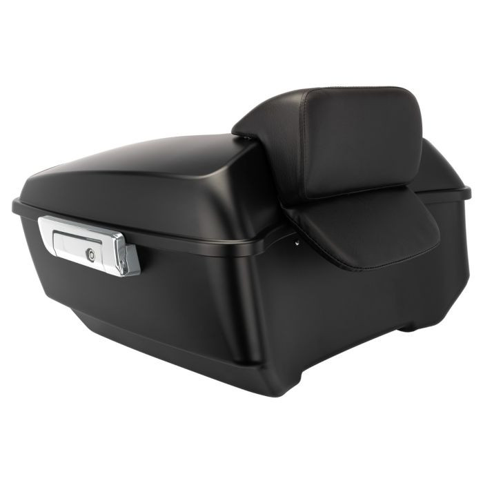 Color Matched King Tour Pack w/ Slim Backrest & Chrome Hardware for Harley® Touring '97-'26