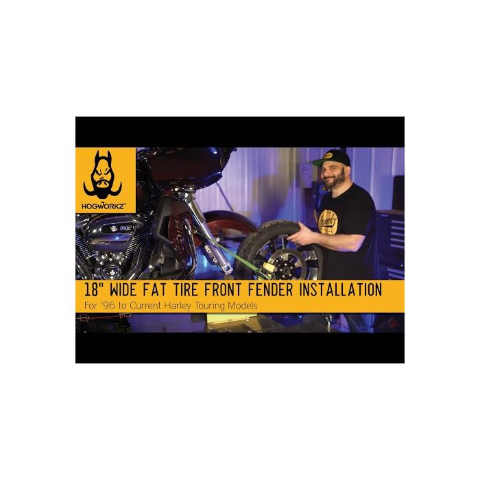 18" Wide Fat Tire Front Fender for Harley® Touring '96-'23