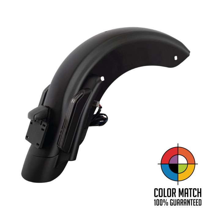 Color Matched Stretched Rear Fender System for Harley® Touring '14-'23