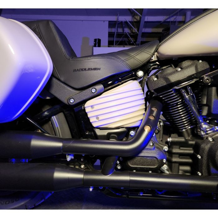 Color Matched Ribbed Battery Covers for Harley® Softail '18-'24