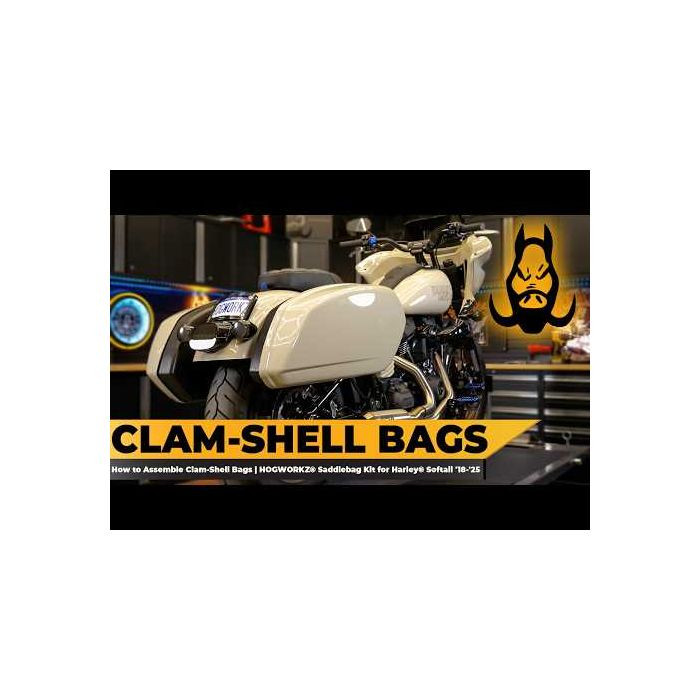 Color Matched Saddlebag Kit for Harley® Softail Low Rider / Street Bob / Standard '18-'26