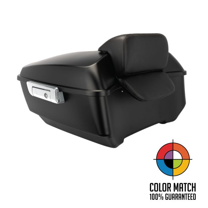 Color Matched King Tour Pack w/ Slim Backrest & Chrome Hardware for Indian® '14-'25