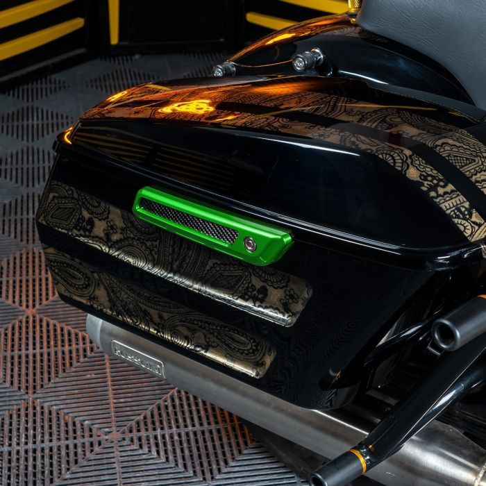 Custom Color Anodized Saddlebag Latch Covers for Harley® Touring '14-'23