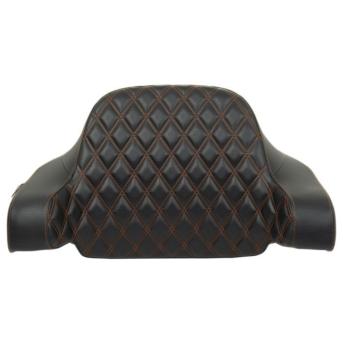 Custom Color HOGWORKZ® Diamond Stitched Chopped Tour Pack Backrest Pad