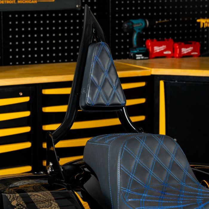 Havoc Sissy Bar Backrest Pad (Various Stitching Colors)