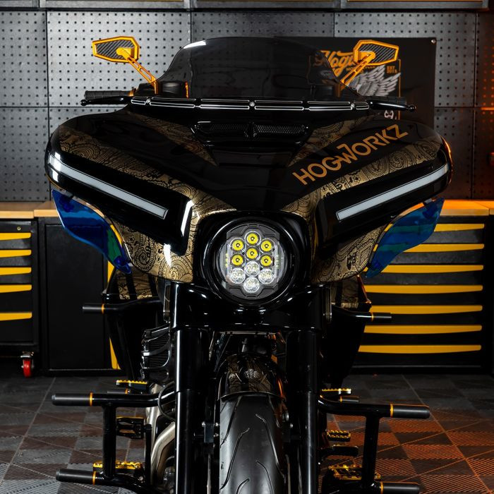 Custom Color Adjustable Batwing Air Deflectors for Harley® Touring '14-'23