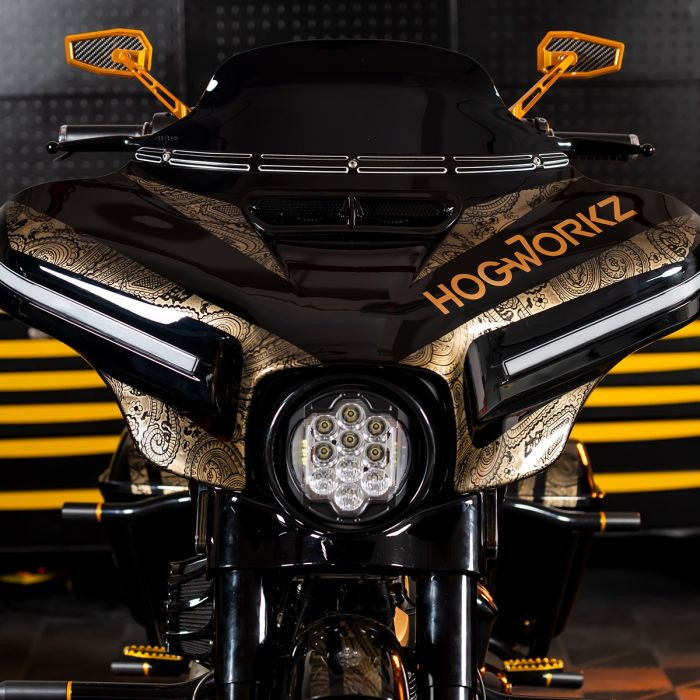Custom Color HOGWORKZ® Flowz™ 7" Windshield for Harley® Touring '14-'23