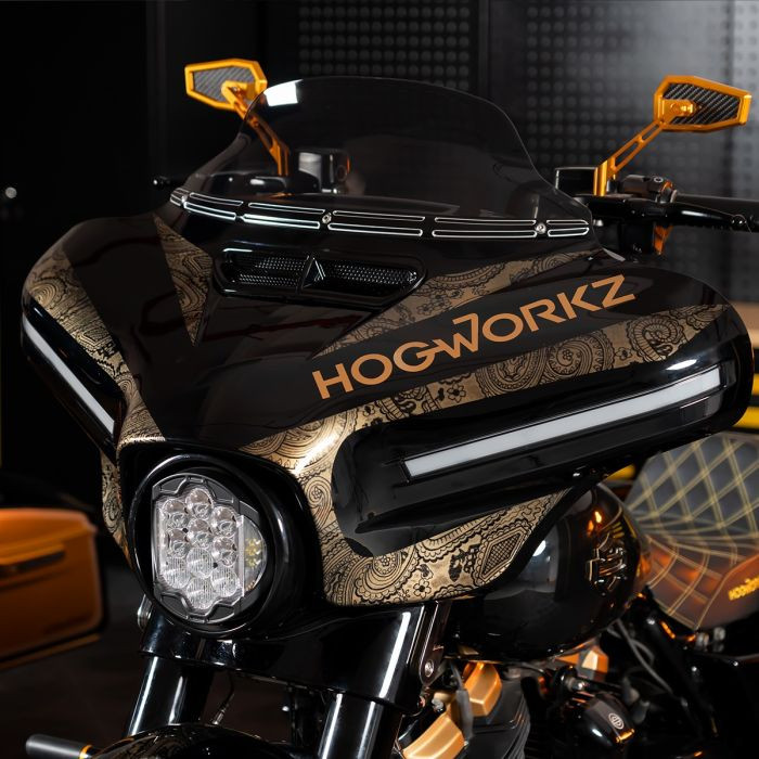 Custom Color HOGWORKZ® Flowz™ 7" Windshield for Harley® Touring '14-'23