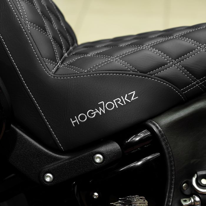 Rise Up Seat for Harley® Low Rider FXLR/FXLRS/FXLRST & Sport Glide FLSB '18-'26  (Various Stitching Colors)