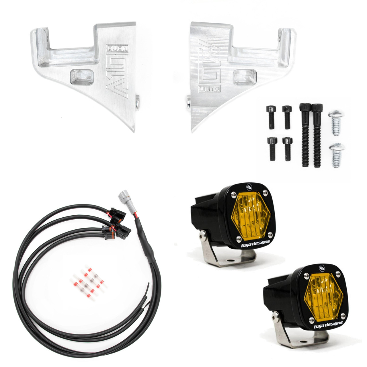 A10 Moto 2015-2023 Road Glide Billet S1 Pod Front Turn Signal Kit
