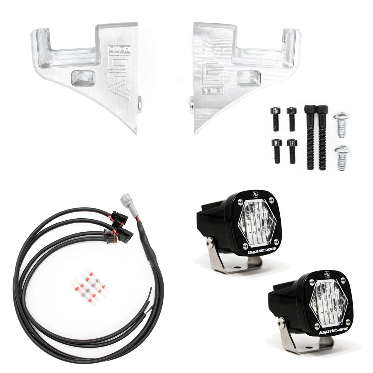 A10 Moto 2015-2023 Road Glide Billet S1 Pod Front Turn Signal Kit