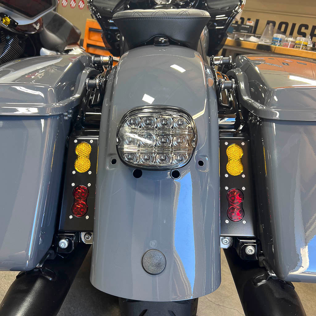 A10 Moto 14-23 Touring Dual S2 Stealth Tail Light Bracket Combo Kit